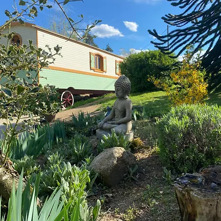 Roulotte Quatre Saisons Chez Sophie Et Gilles Kamp alanı Monistrol-sur-Loire